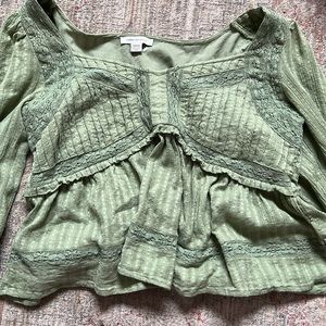 American Eagle green blouse